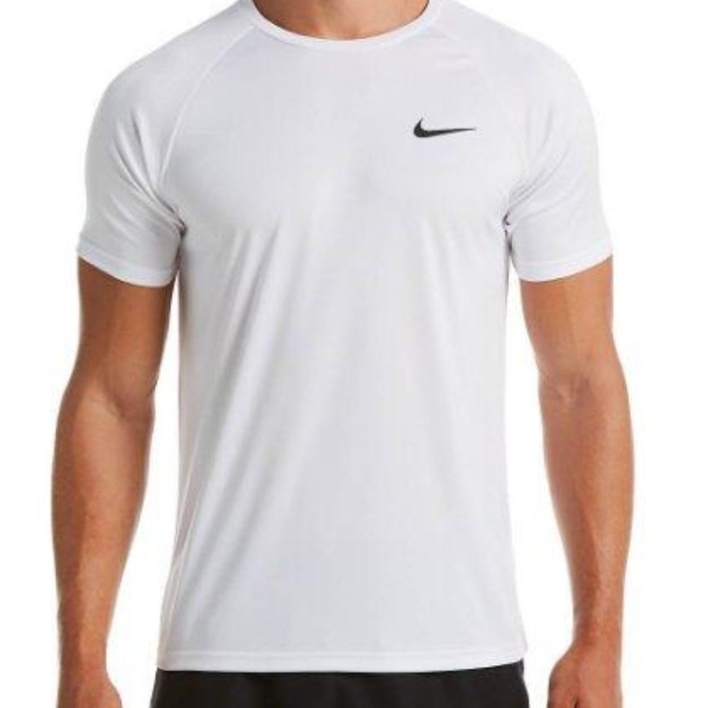 Nike Men's Dri-Fit Hydroguard Swim UPF40 Summer T-Shirt Top White S L XL M NWT